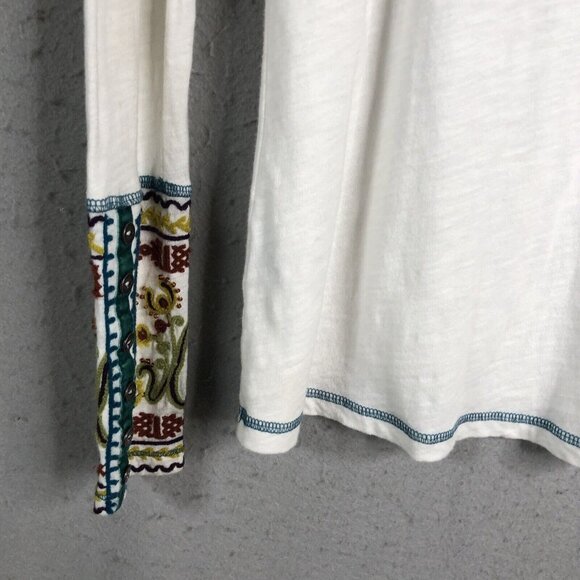 Double D Ranch Cream Embroidered Long Sleeve Top - Picture 16 of 16